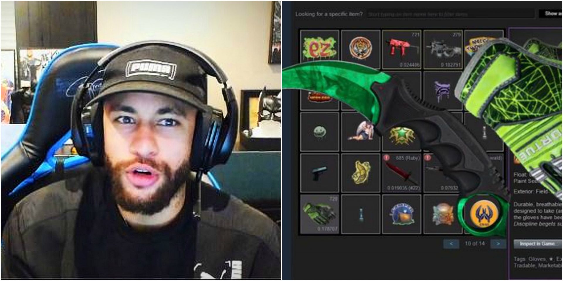NEYMAR JUEGA MUY BIEN CS:GO 1 NEYMAR