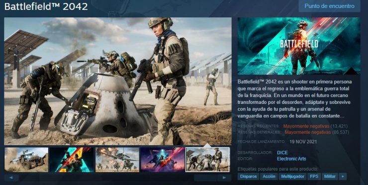 BATTLEFIELD 2042 ESTA MUERTO: STEAM DEVUELVE EL DINERO 1 BATTLEFIELD