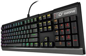 Ozone Gaming Strike X30 -Teclado Gaming Mecánico RGB LED, Switches Kailh,Negro