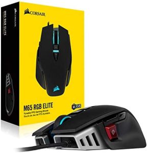 Corsair M65 RGB ELITE - Ratón óptico de alto rendimiento con 18000 DPI