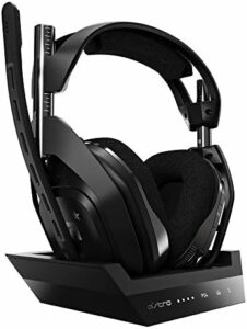 ASTRO Gaming A50 Auriculares inalámbricos para gaming y estación-base de carga, Negro/Plata