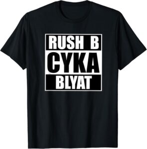 Camiseta Rush B Tactics CS:GO Hombre - Humor Gamer Manga Corta Negro