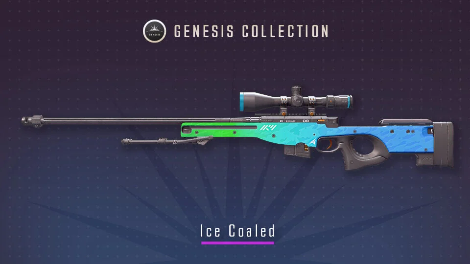 TODAS LAS SKINS DE LA NUEVA COLECCIÓN GÉNESIS 9 AWP Ice Coaled CS2 skin