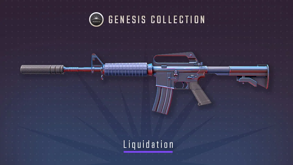 TODAS LAS SKINS DE LA NUEVA COLECCIÓN GÉNESIS 13 M4A1 S Liquidation CS2 skin